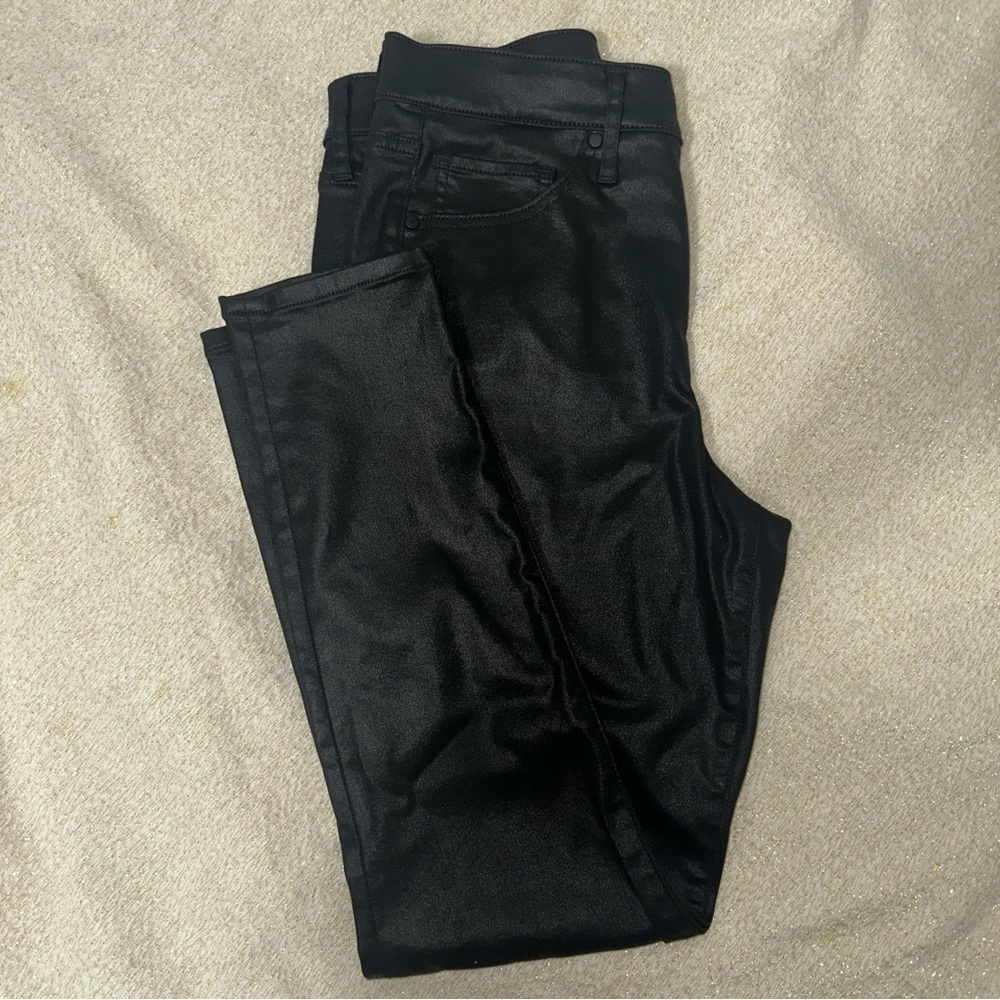 Express Black Coated Jeans Size 8 - Picture 5 of 9